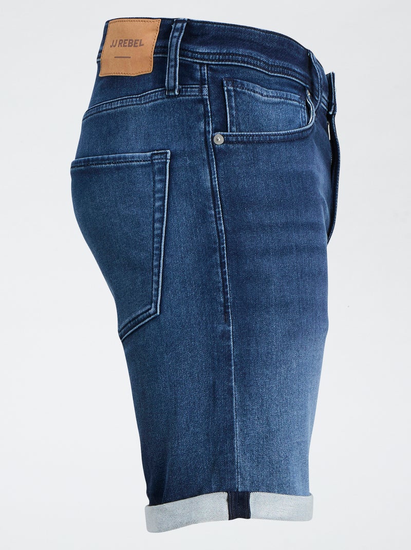 Bermudas vaqueras elásticas 'JJ Rebel' AZUL - Kiabi