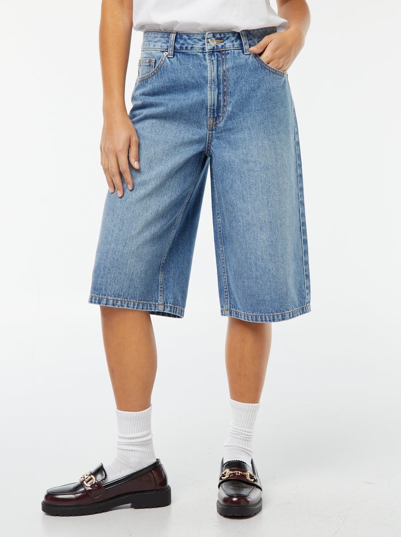 Bermudas vaqueras jort AZUL - Kiabi