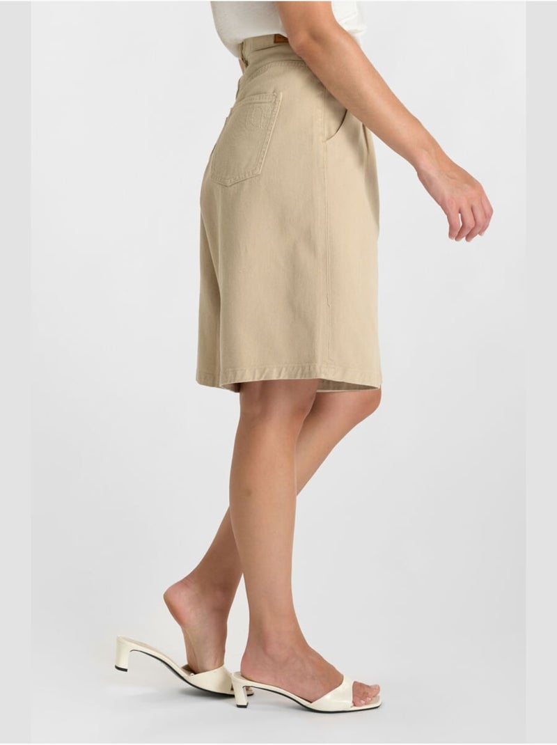 Bermudas vaqueras LOVA Beige - Kiabi