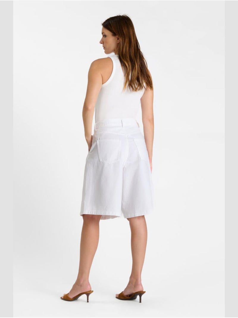 Bermudas vaqueras LOVA Blanco - Kiabi