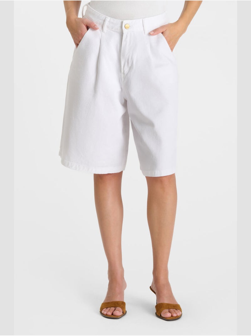 Bermudas vaqueras LOVA Blanco - Kiabi