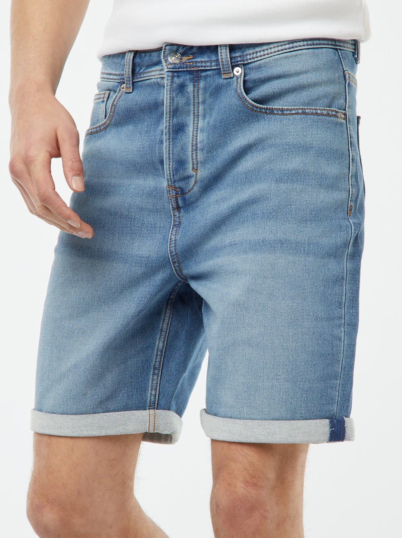 Bermudas vaqueras slim AZUL - Kiabi