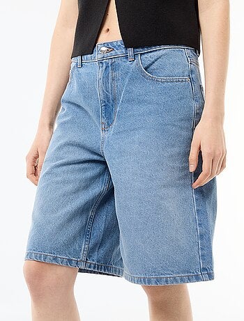 Bermudas vaqueros de tiro alto