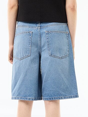 Bermudas vaqueros de tiro alto