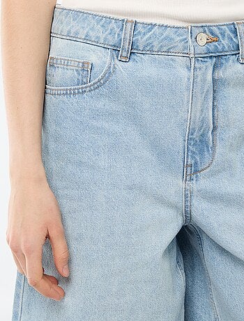 Bermudas vaqueros de tiro alto