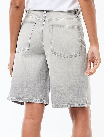 Bermudas vaqueros de tiro alto