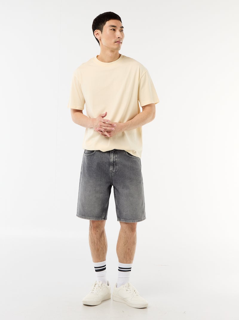 Bermudas vaqueros Gris - Kiabi