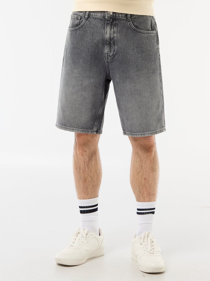 Bermudas vaqueros Gris - Kiabi