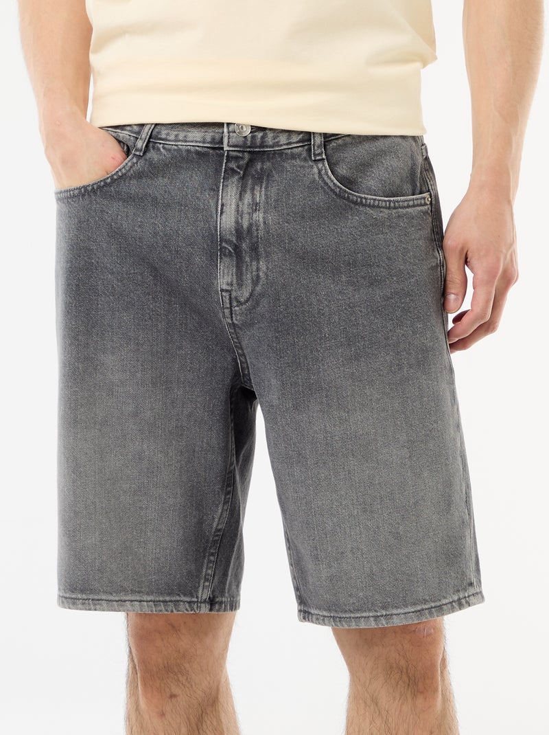 Bermudas vaqueros Gris - Kiabi