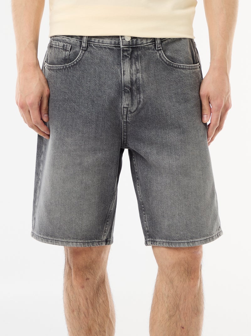 Bermudas vaqueros Gris - Kiabi