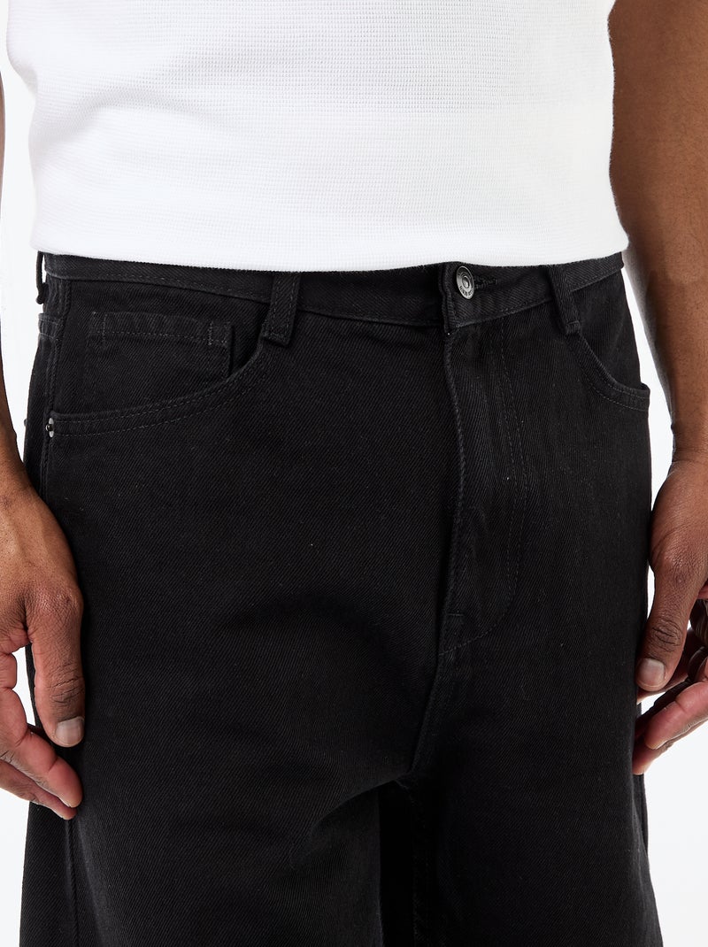 Bermudas vaqueros Negro - Kiabi