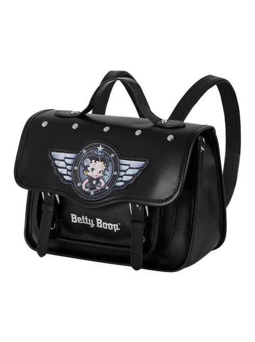 Betty Boop Motor Love Bolso-Mochila Satchel, Negro - Kiabi Betty Boop Motor Love Bolso-Mochila Satchel, Negro - Kiabi
