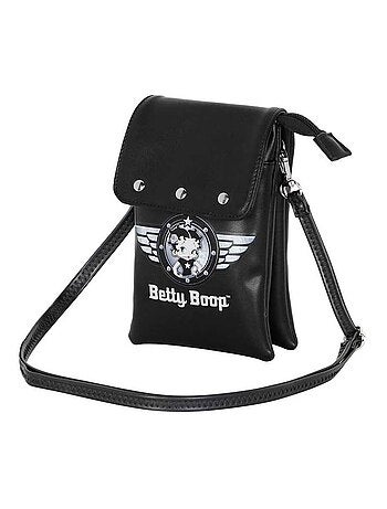 Betty Boop Motor Love Bolso Móvil, Negro