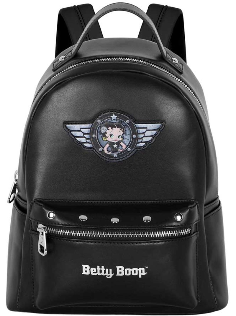 Betty Boop Motor Love Mochila Heady, Negro Negro - Kiabi