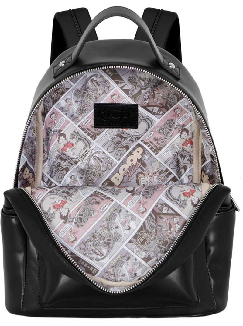 Betty Boop Motor Love Mochila Heady, Negro Negro - Kiabi