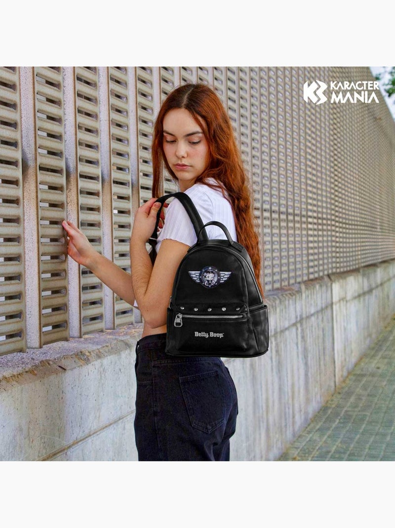 Betty Boop Motor Love Mochila Heady, Negro Negro - Kiabi