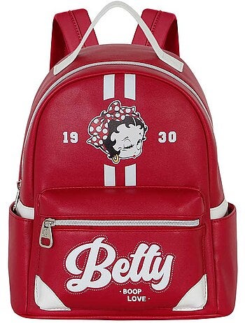 Betty boop varsity mochila heady, burdeos