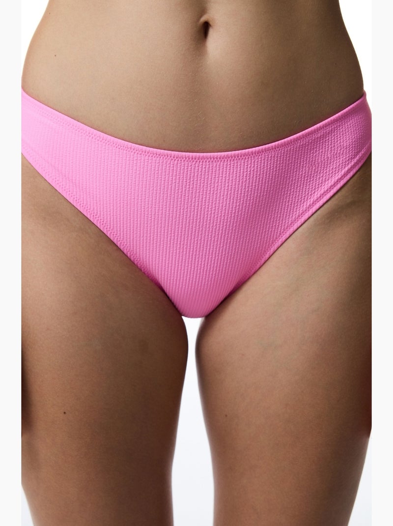 Bia slip braga de bikini penti Rosa fluo/Solinotes - Kiabi