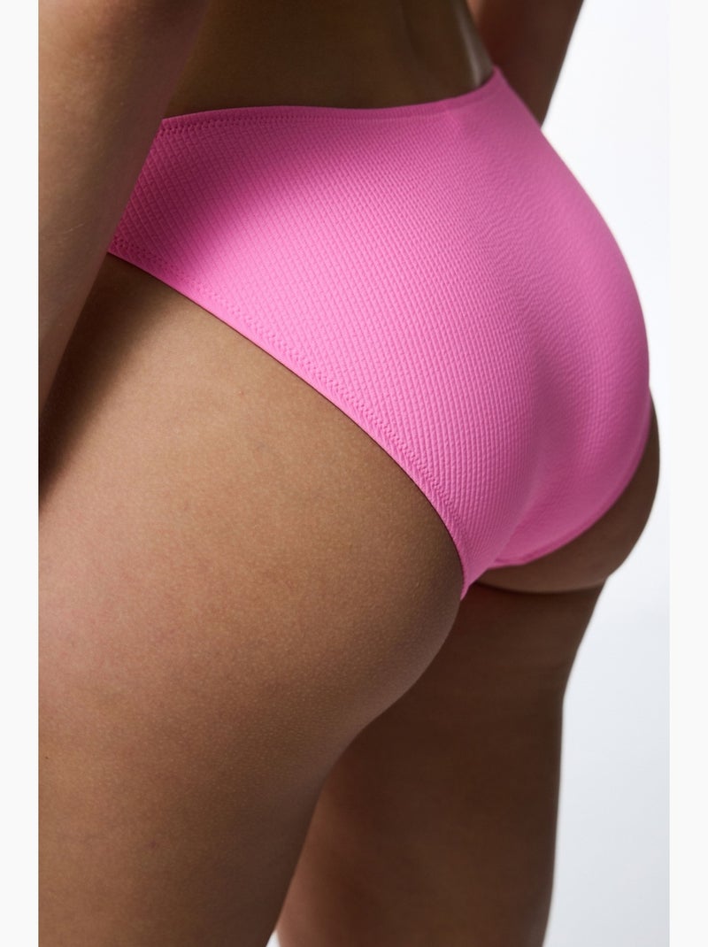 Bia slip braga de bikini penti Rosa fluo/Solinotes - Kiabi