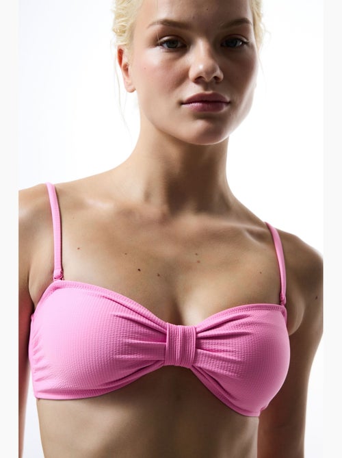 Bia top de bikini palabra de honor con nudo penti - Kiabi Bia top de bikini palabra de honor con nudo penti - Kiabi