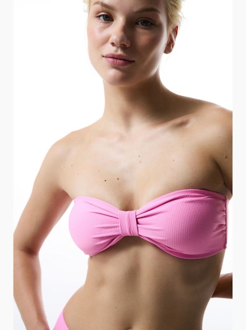 Bia top de bikini palabra de honor con nudo penti - Kiabi Bia top de bikini palabra de honor con nudo penti - Kiabi
