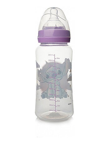 Biberón 360 ml silicona anticolicos Lilo & Stitch sin BPA