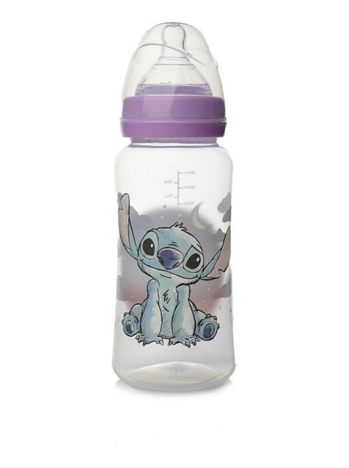 Biberón 360 ml silicona anticolicos Lilo & Stitch sin BPA - Kiabi