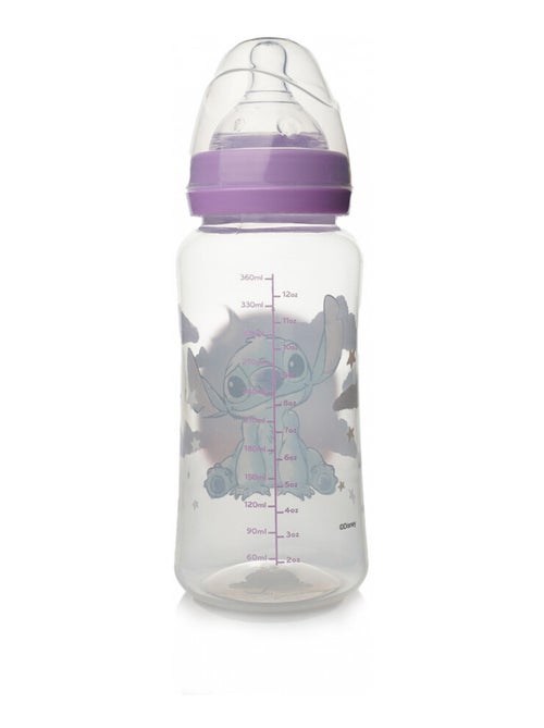 Biberón 360 ml silicona anticolicos Lilo & Stitch sin BPA - Kiabi
