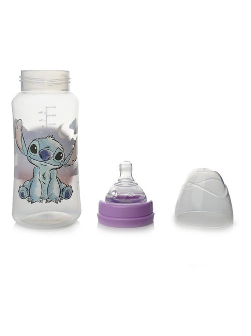 Biberón 360 ml silicona anticolicos Lilo & Stitch sin BPA - Kiabi