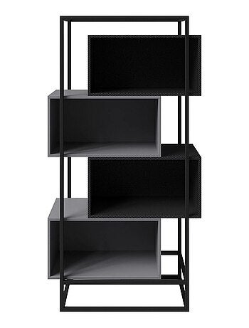 Biblioteca con 4 compartimentos abiertos - estructura metálica 'Roba' - Minecraft