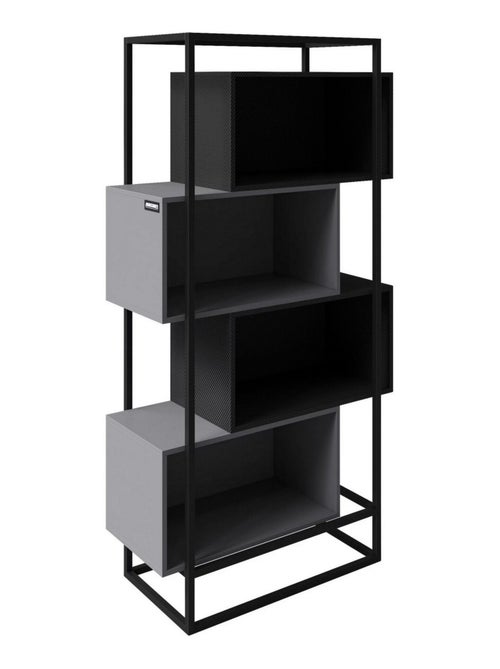 Biblioteca con 4 compartimentos abiertos - estructura metálica 'Roba' - Minecraft - Kiabi