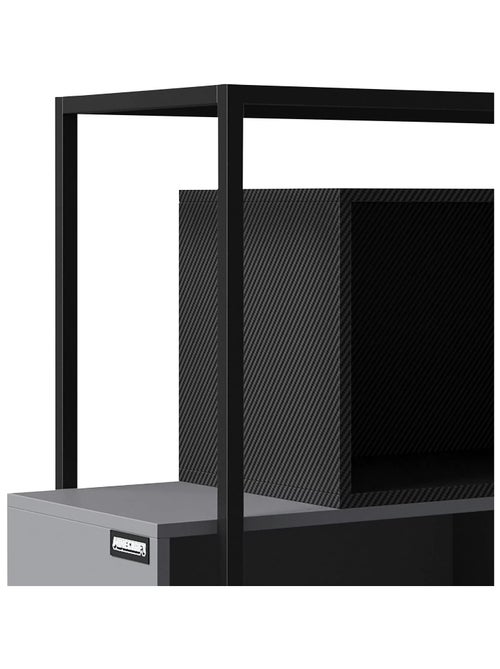 Biblioteca con 4 compartimentos abiertos - estructura metálica 'Roba' - Minecraft - Kiabi