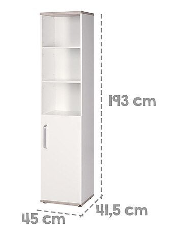 Biblioteca infantil columna 1 puerta 3 nichos 'Roba moritz'