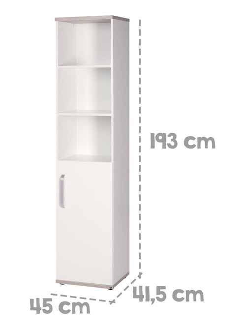 Biblioteca infantil columna 1 puerta 3 nichos 'Roba moritz' - Kiabi