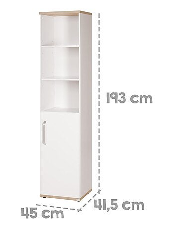 Biblioteca infantil columna con puerta y 3 nichos 'Roba pia'