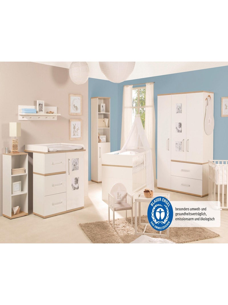 Biblioteca infantil columna con puerta y 3 nichos 'Roba pia' Blanco - Kiabi