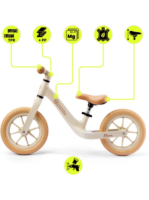 Bicicleta de equilibrio HyperMotion Bloom 12 pulgadas - Kiabi Bicicleta de equilibrio HyperMotion Bloom 12 pulgadas - Kiabi