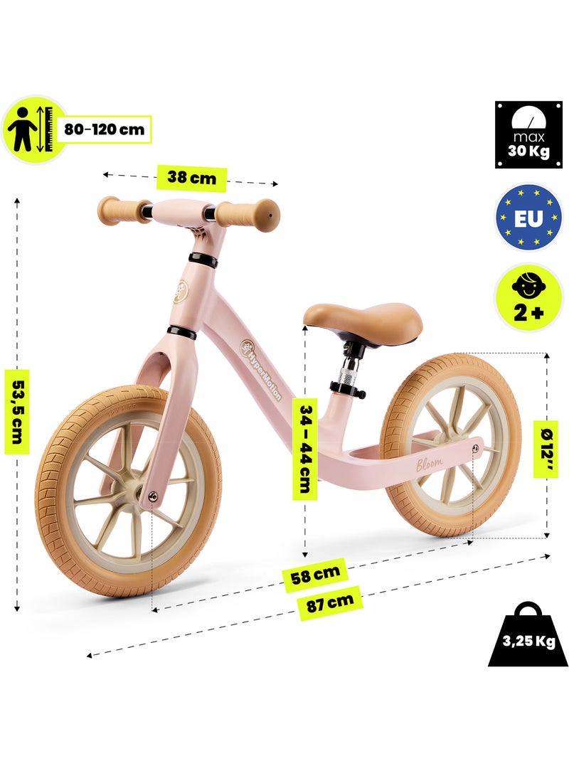 Bicicleta de equilibrio HyperMotion Bloom 12 pulgadas Rosa - Kiabi