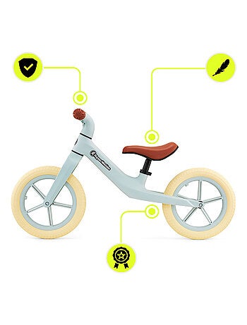 Bicicleta de equilibrio HyperMotion Marcelo verde para niños +18 meses ligera 1,75 kg