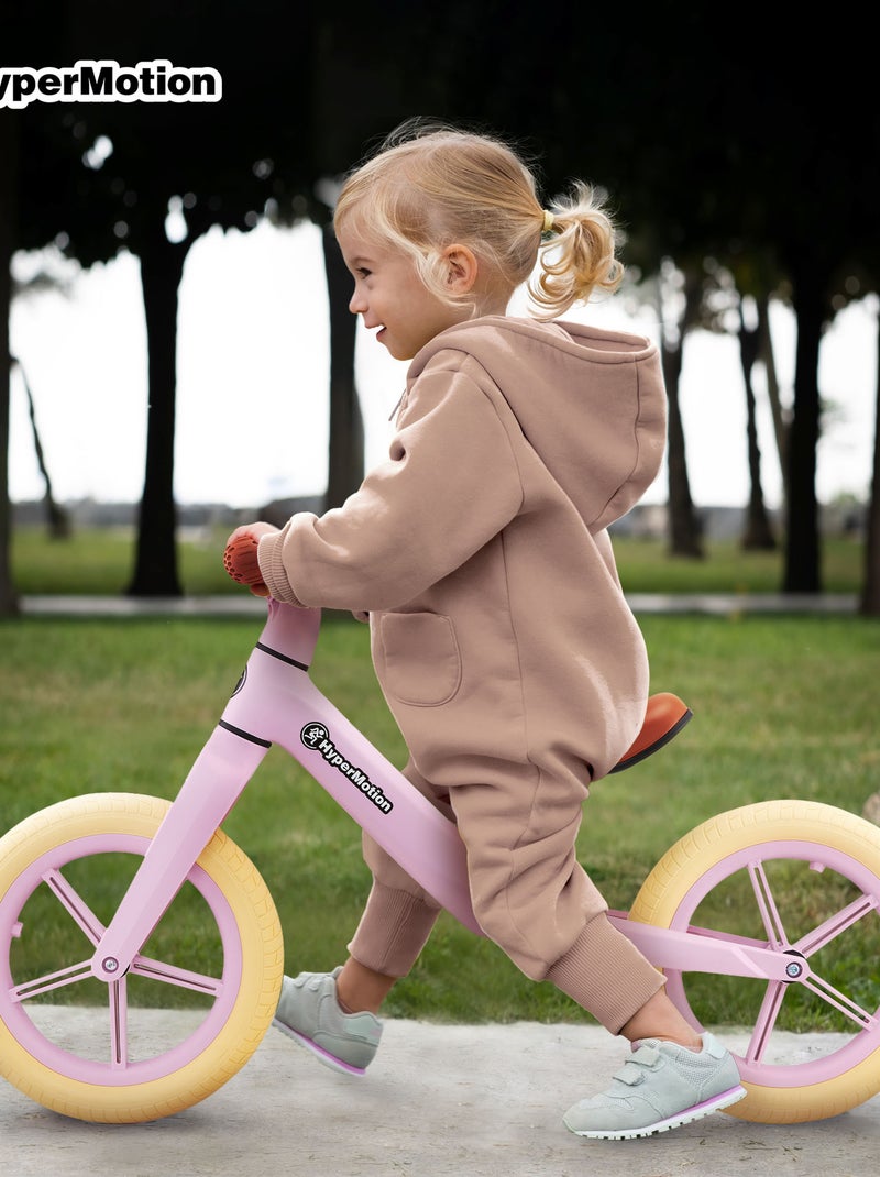 Bicicleta de equilibrio infantil hypermotion marcelo - ligera y estable desde 18 meses Rosa - Kiabi