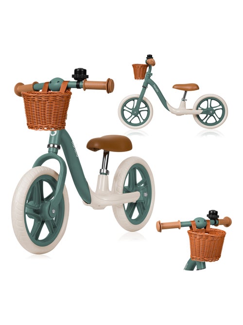Bicicleta de equilibrio LIONELO Alex Plus - Ligera - Sillín cómodo - Ajustable - Canasta y timbre in - Kiabi