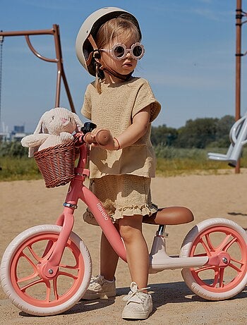 Bicicleta de equilibrio LIONELO Alex Plus con casco - Ligera - Sillín cómodo - Cesta y timbre inclui