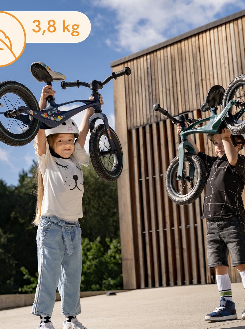 Bicicleta de equilibrio LIONELO Bart Air - Bicicleta para niños - Hasta 30 kg - Ligera - Manillar y Verde - Kiabi