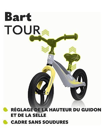 Bicicleta de equilibrio Lionelo Bart Tour para niños a partir de 2 años, hasta 30 kg, cuadro de magn