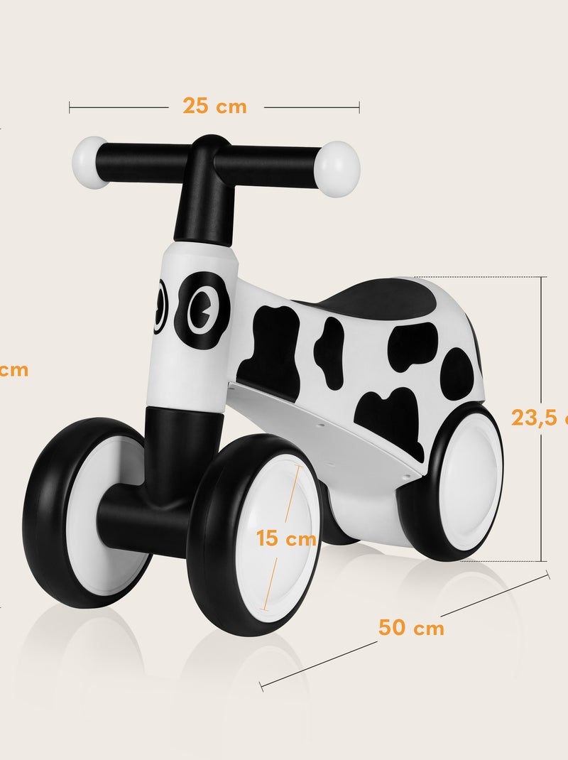 Bicicleta de equilibrio LIONELO Sammy - Bicicleta infantil - 4 ruedas - Ergonómica - Puños suaves y Blanco/Lima/Rosa oscuro/Turquesa - Kiabi
