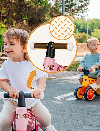 Bicicleta de equilibrio LIONELO Sammy - Bicicleta infantil - 4 ruedas - Ergonómica - Puños suaves y