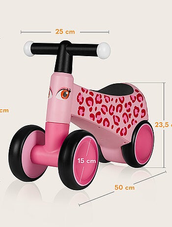 Bicicleta de equilibrio LIONELO Sammy - Bicicleta infantil - 4 ruedas - Ergonómica - Puños suaves y