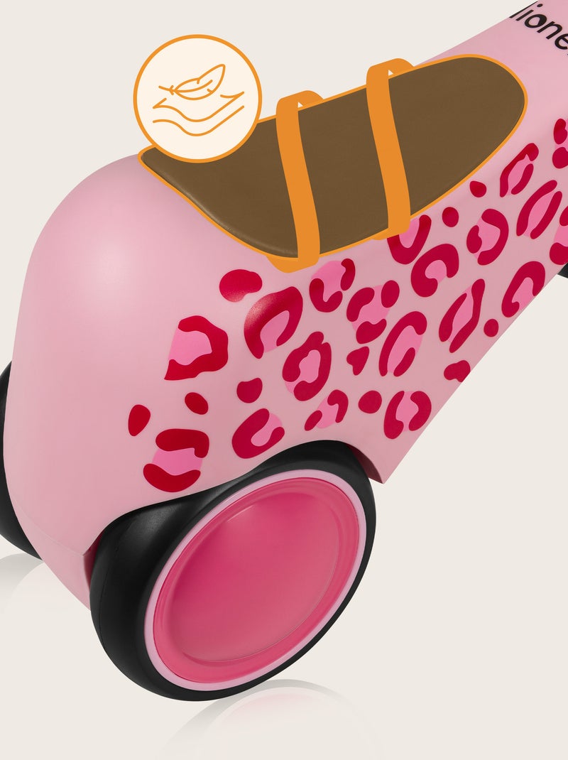 Bicicleta de equilibrio LIONELO Sammy - Bicicleta infantil - 4 ruedas - Ergonómica - Puños suaves y Rosa - Kiabi