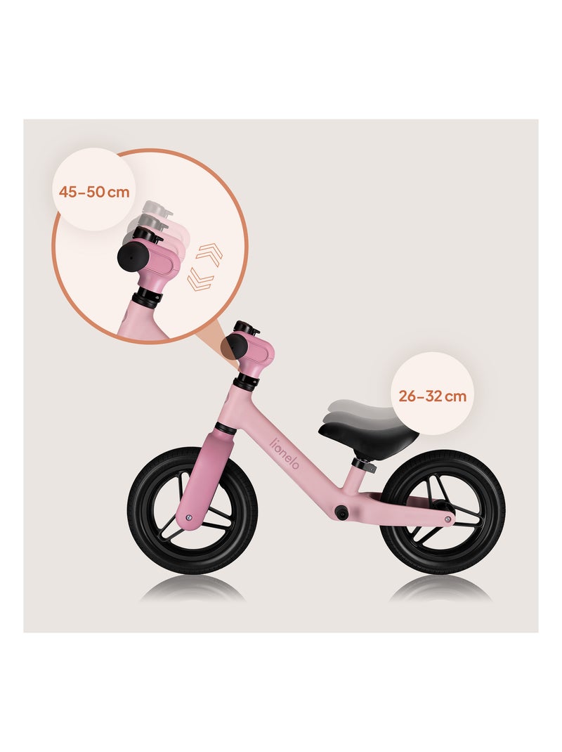 Bicicleta de equilibrio LIONELO Toni - Bicicleta para bebé - Ligera - A partir de 18 meses - Manilla Rosa - Kiabi