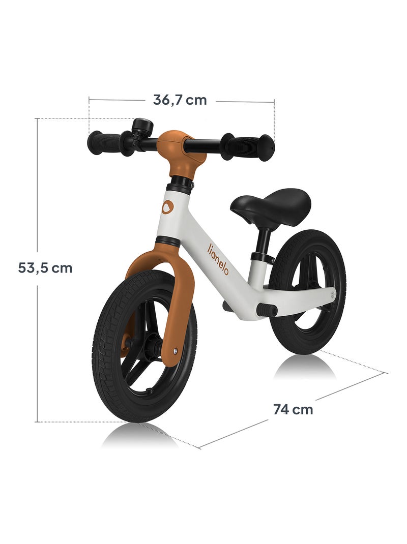 Bicicleta de equilibrio LIONELO Toni con casco - A partir de 18 meses - Bicicleta para bebé - Ligera Beige - Kiabi